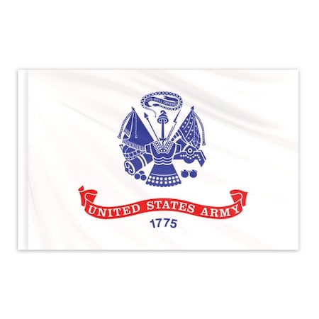 Global Flags Unlimited Army Indoor Nylon Flag 4'x6' 203857